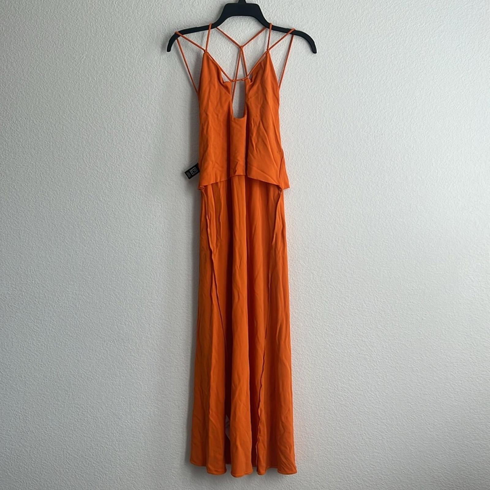 Victoria Beckham Dress in Burnt Orange, Size UK8 US4 Retail $1350