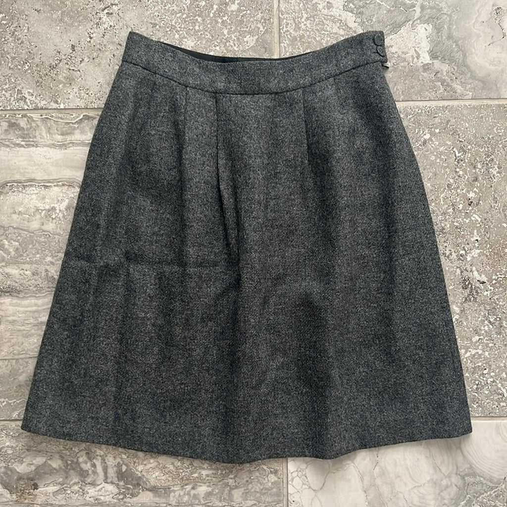 Agnés B. Wool Skirt in Heather Grey - Made in France - Size EU 40 EXCELLENT!