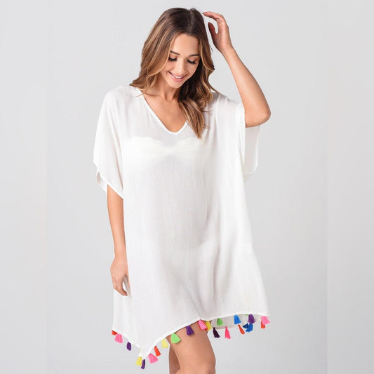 Nordstrom Swim Coverup with Tassles, One Size