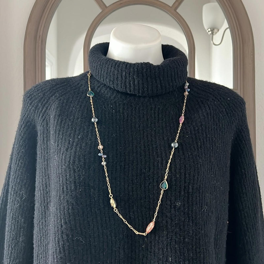 Style & Co Multi-Beaded Strand Necklace 42” + 3” Extender New w/Tag $29.50