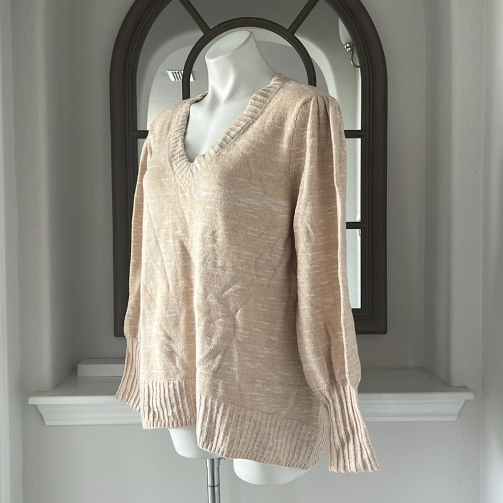 NIC+ZOE Evening Chill Sweater in Warm Sand, Size XL New w/Tag $138