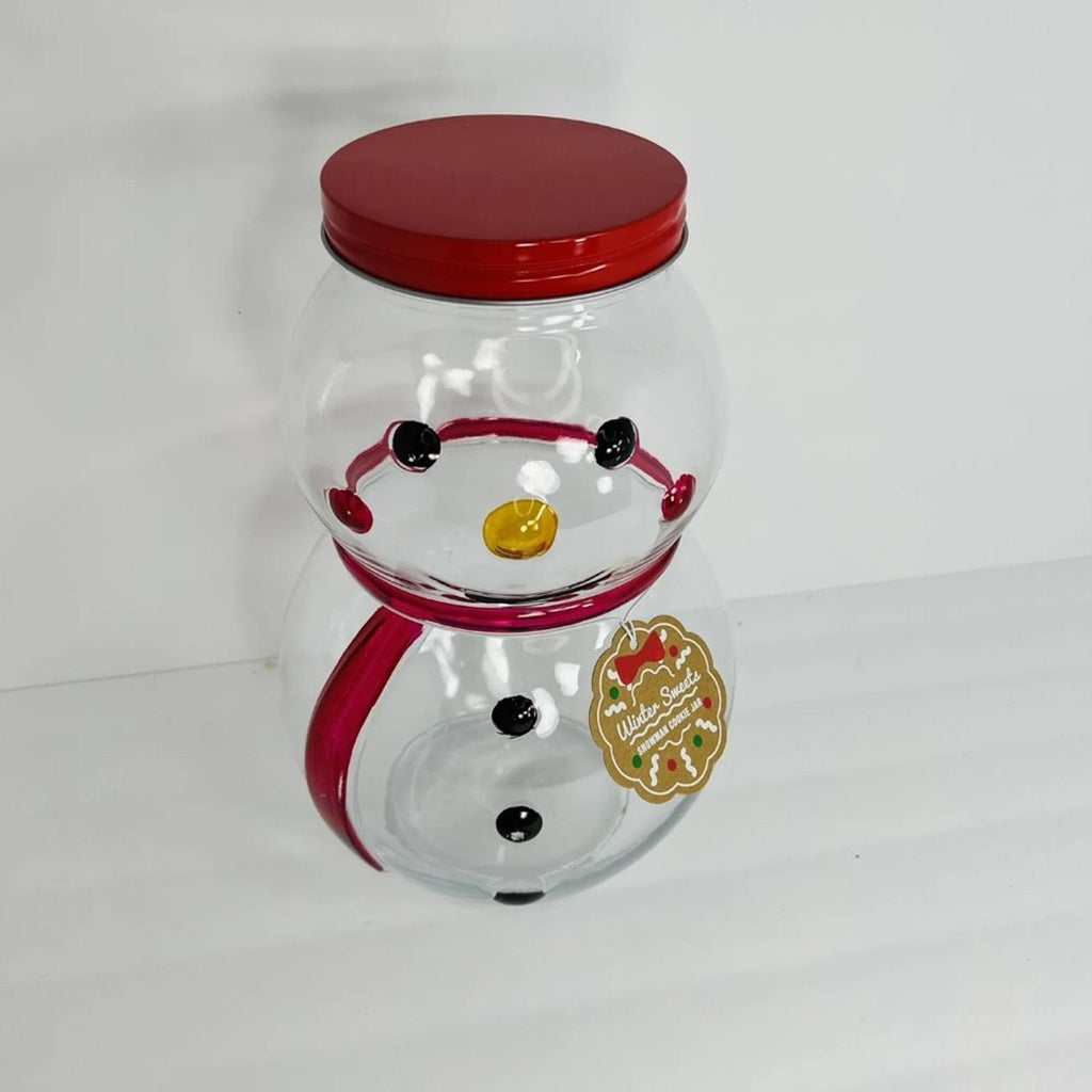 Sleigh Bell Bistro Winter Sweets Snowman Cookie Jar 4.2L (143.1 Oz.) New w/Tag