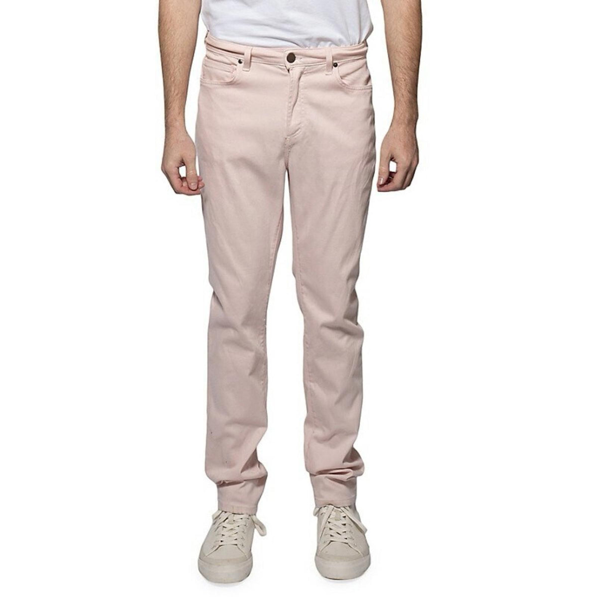 Monfrère Brando Pastel Pink Parisian Luxe Mid-Rise Jeans, Size 30 New w/Tag $198