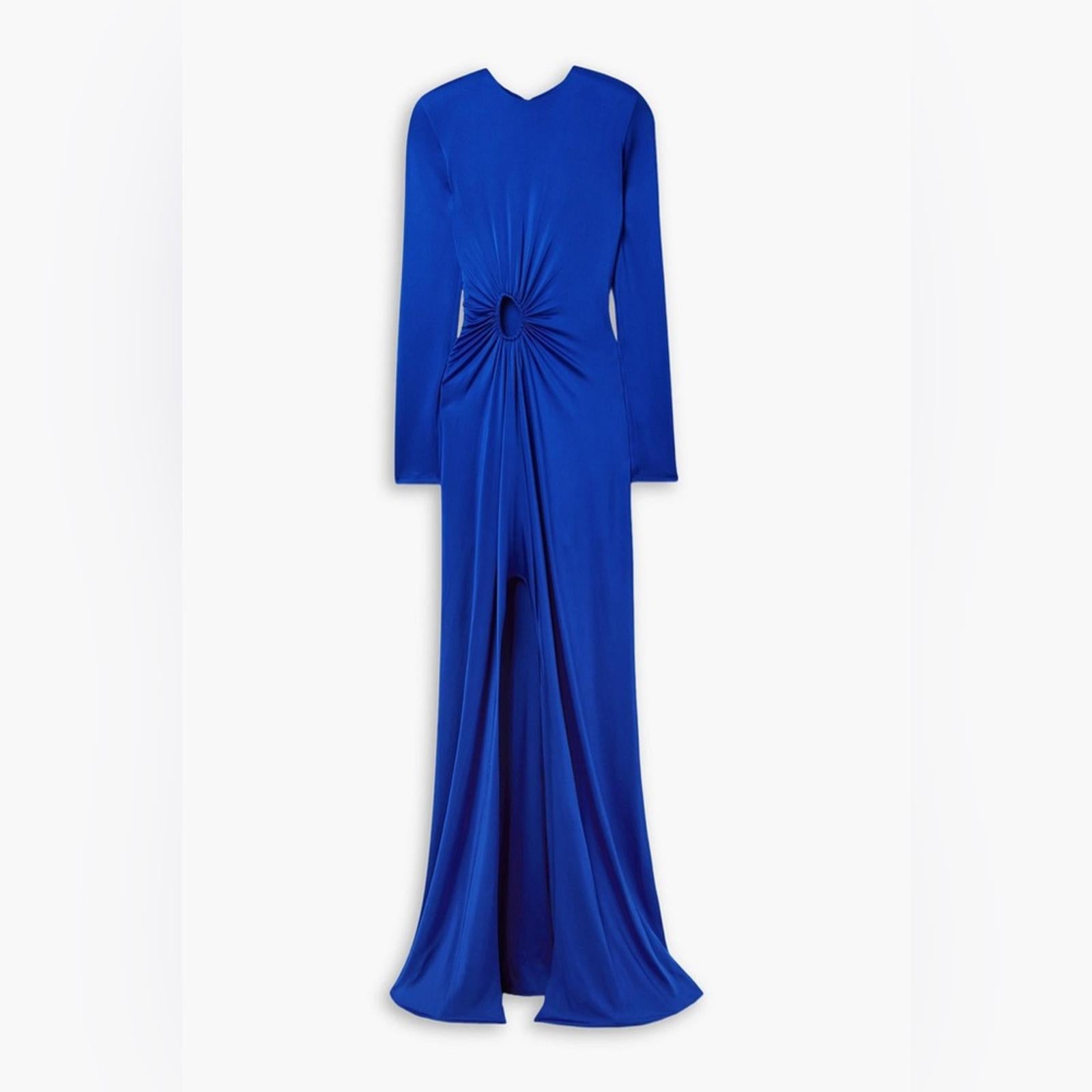 Et Ochs Katherine Gathered Column Cut-Out Gown Dress Size 8 New w/Tag $1,795