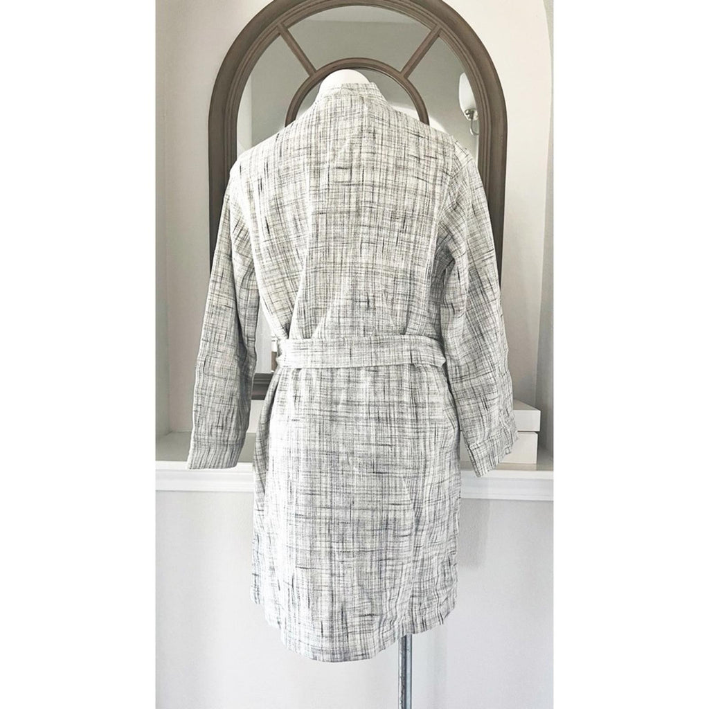 Hudson Park Collection Strié Print Waffle Bathrobe, Size L/XL New w/Tag