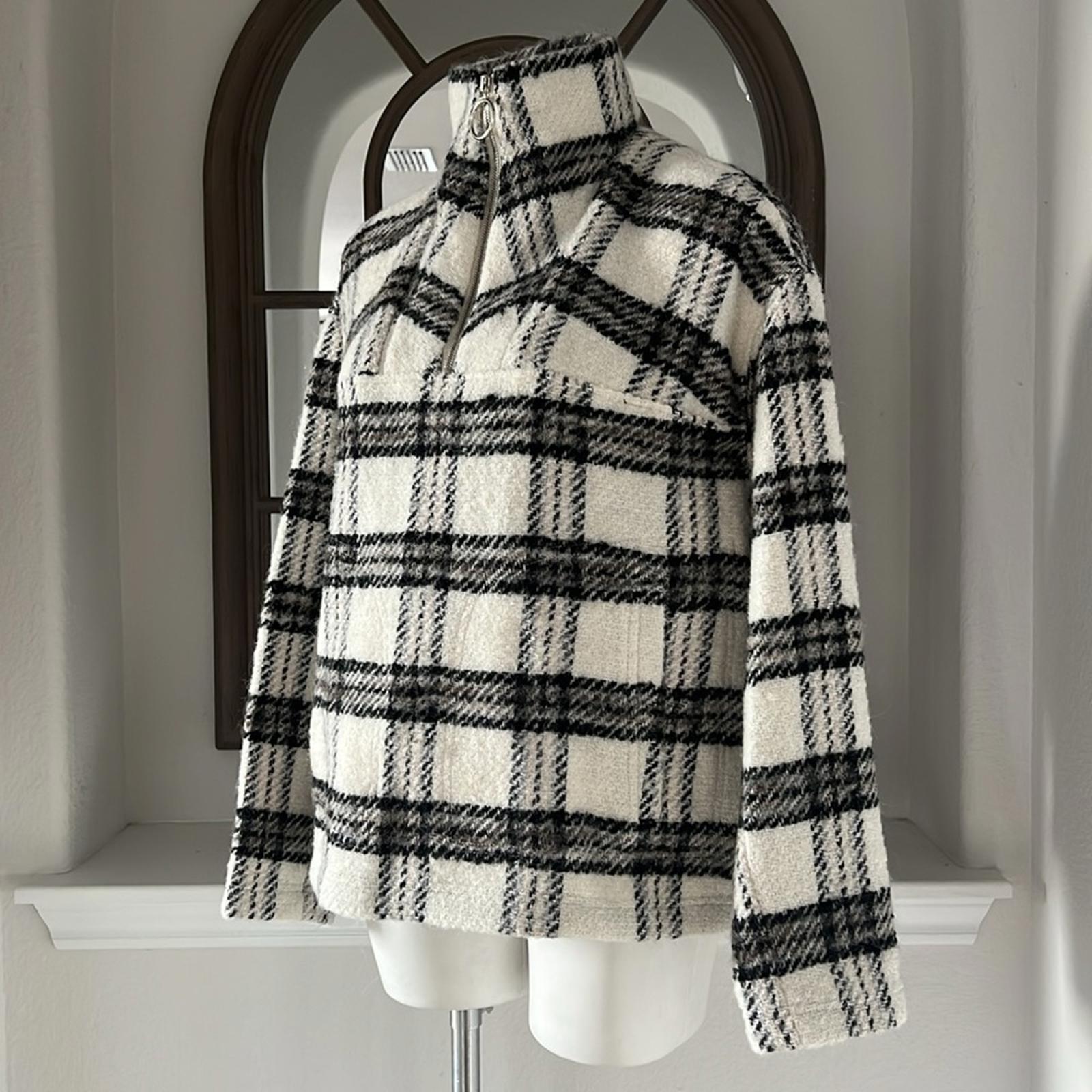 IRO Bika Jacket in Ecru/Black/Grey Size EU 40 New w/Tag