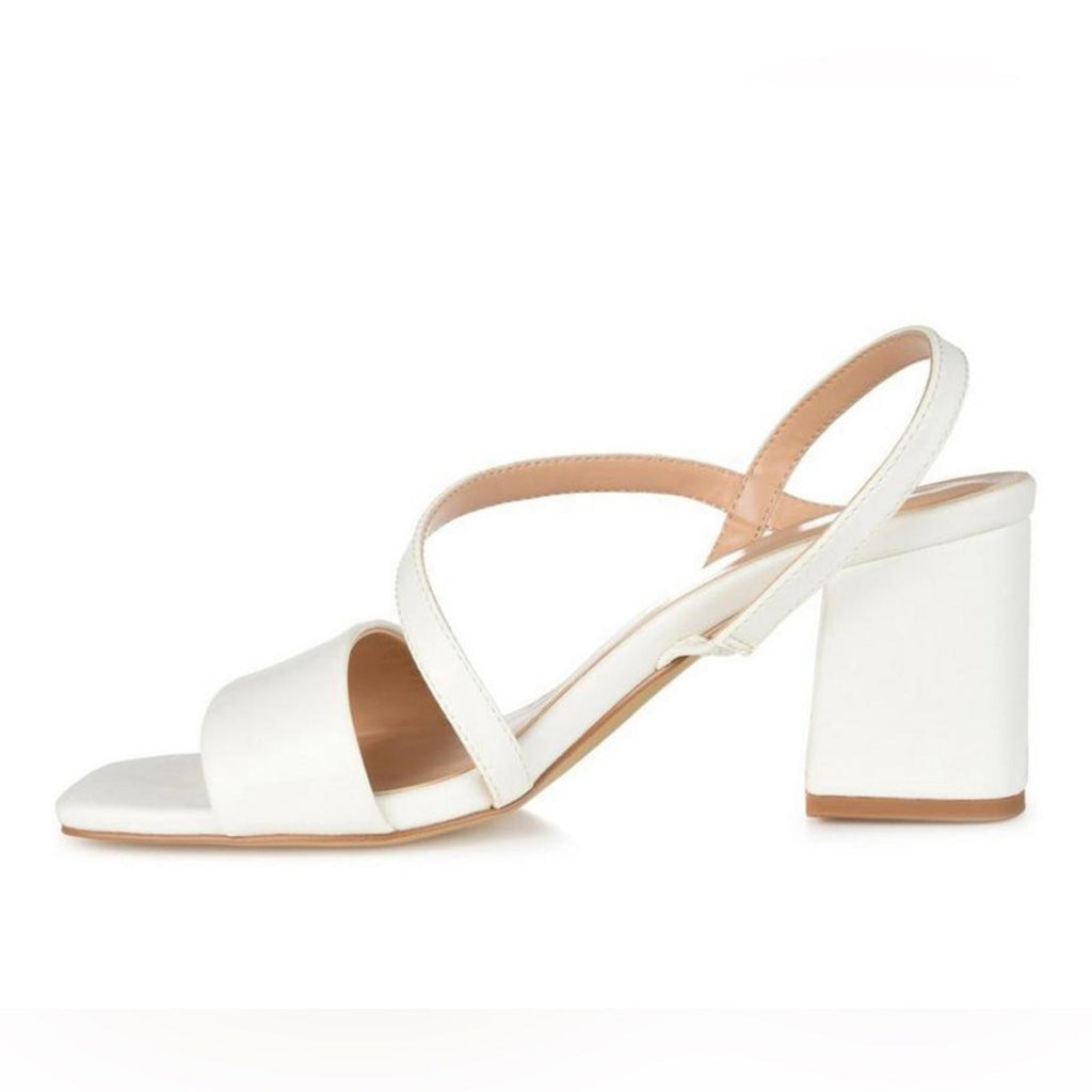 NEW Journée Collection Lirryc Dress Sandals in White, Size 12 New w/o Box