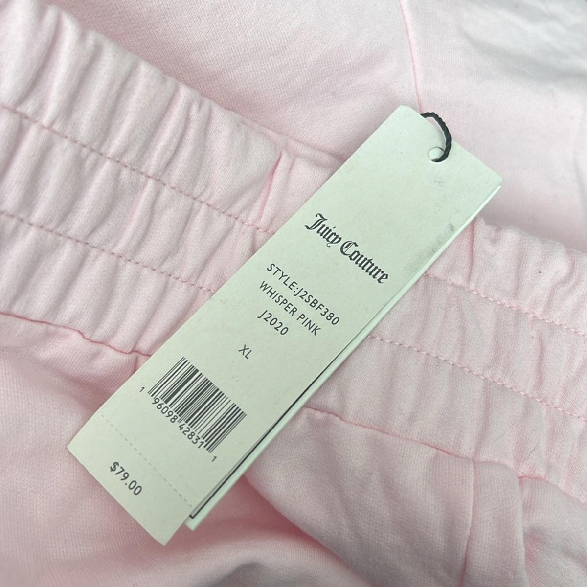 Juicy Couture Shorts in Whisper Pink, Size XL New w/Tag $79
