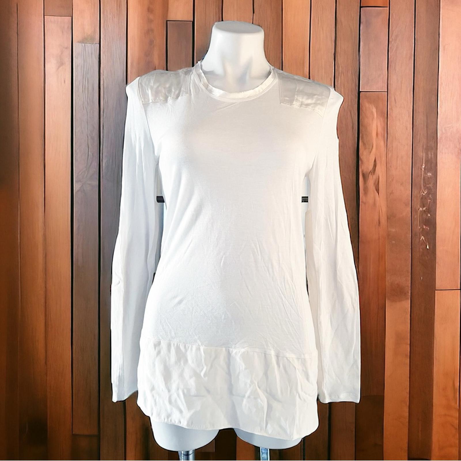 Rag & Bone White Tunic, Long Sleeve Top Size S