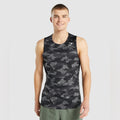 NWT Gymshark Men’s Arrival Tank Top, Slim Fit in Grey & Black Size S New w/Tag
