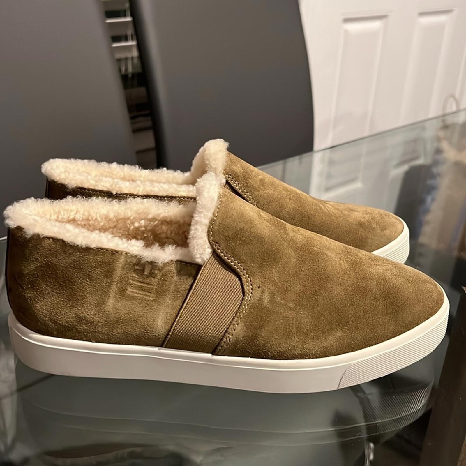 NEW Vince Blair Shearling Sneakers, Size US 7.5 | EU 38 New w/o Box