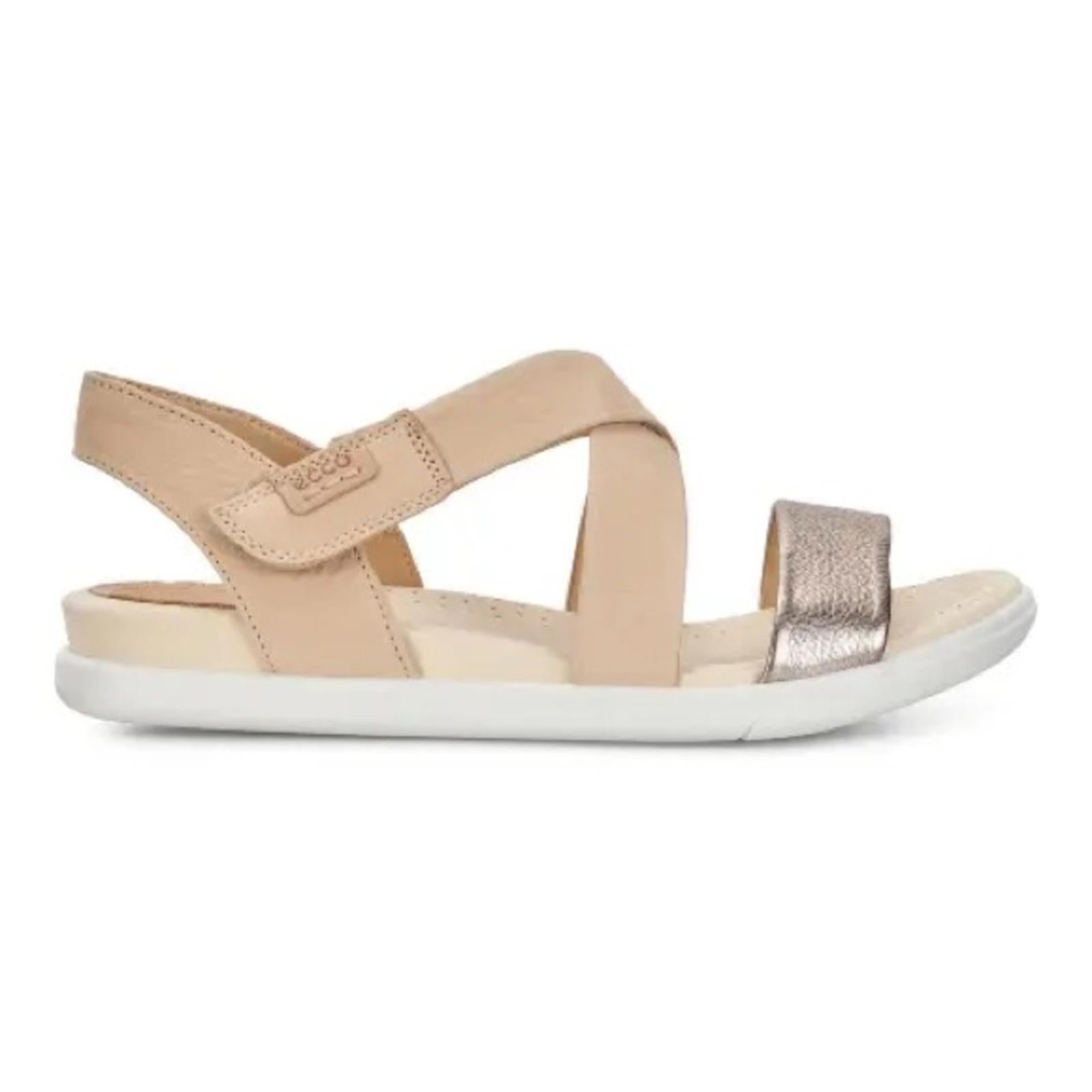 Ecco Warm Grey Damara Suede Leather Sandals, Size EU 42 | US 11-11.5 New in Box