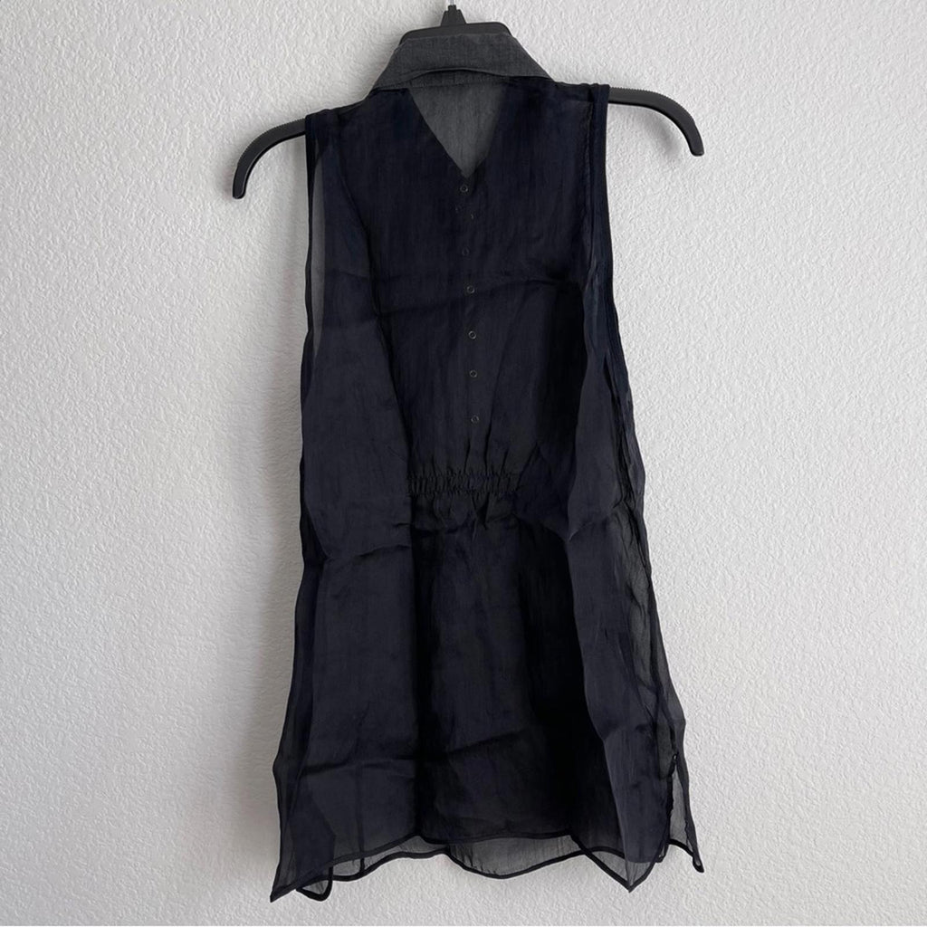Brunello Cucinelli Sleeveless Black Top, Size M EXCELLENT! $1,180