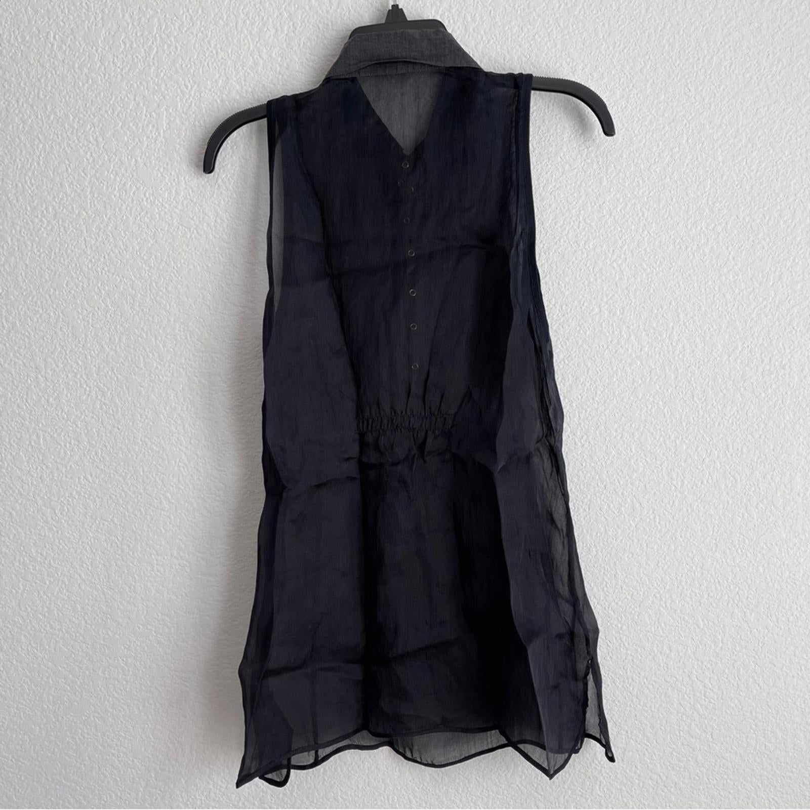 Brunello Cucinelli Sleeveless Black Top, Size M EXCELLENT! $1,180