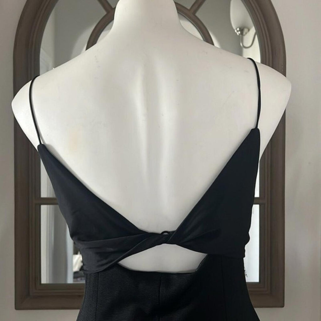 Galvan London Crystal Bustier Dress in Black Size US10 FR42 UK10 NEW w/Tag $1895