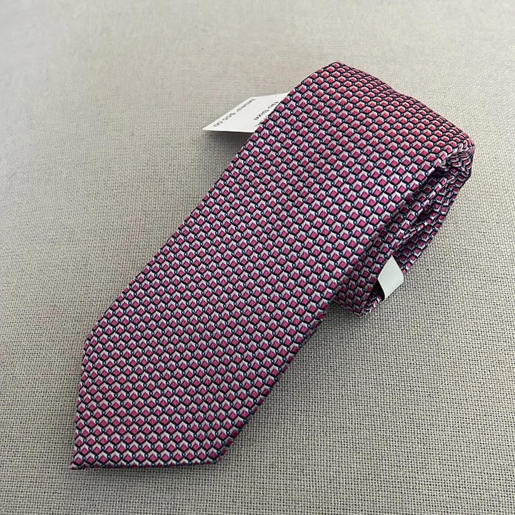 Perry Ellis Portfolio Shane Mini Pink Neck Tie, New w/Tag Retail $55