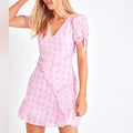 LoveShackFancy Posh Mini Dress, Rose Patch Size 4 New w/Tag Retail $445