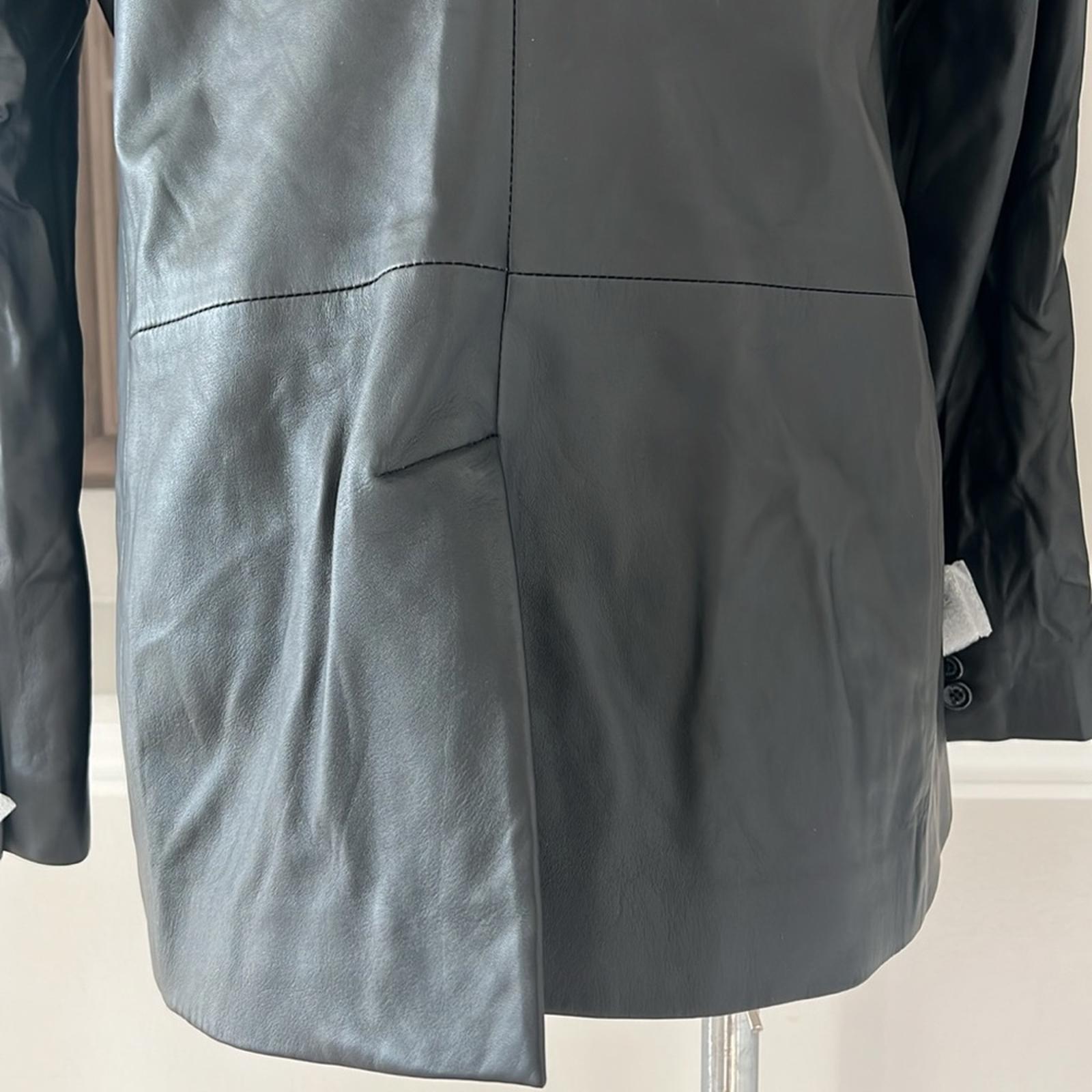 Ralph Lauren Double-Breasted Lambskin Blazer in Black, Size 14 New w/Tag $795