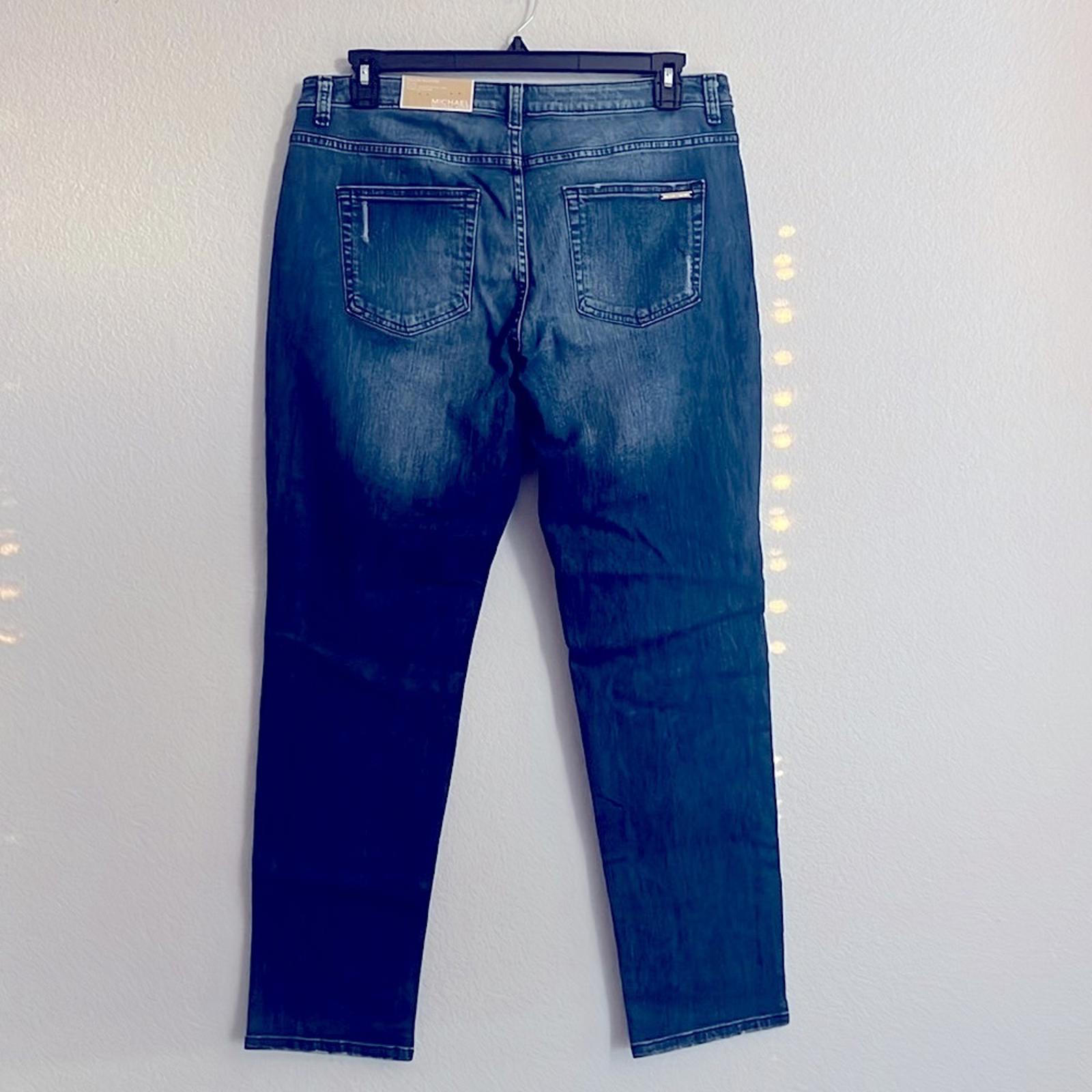 Michael Kors Straight Leg Jeans in Antique Wash, NEW, Size 12