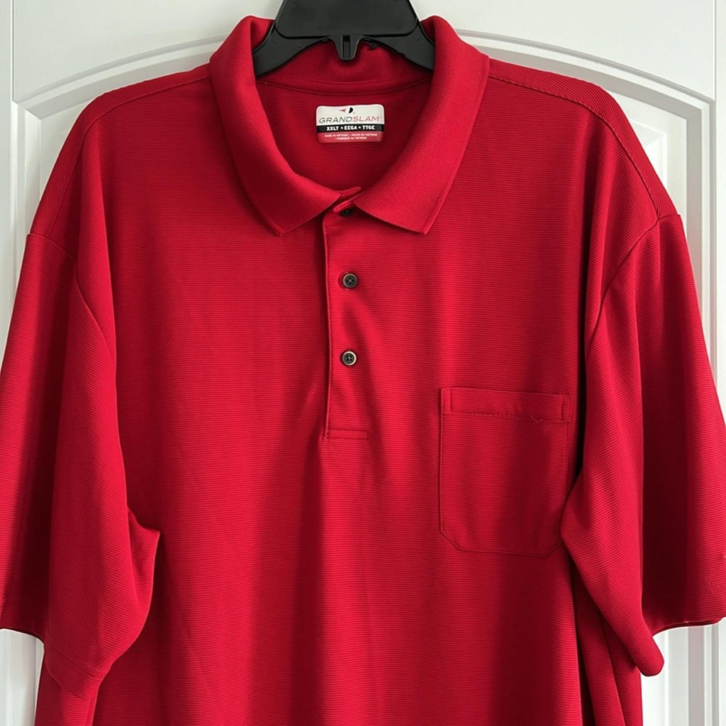 Grand Slam Red Polo Shirt, Size XXLT EXCELLENT!
