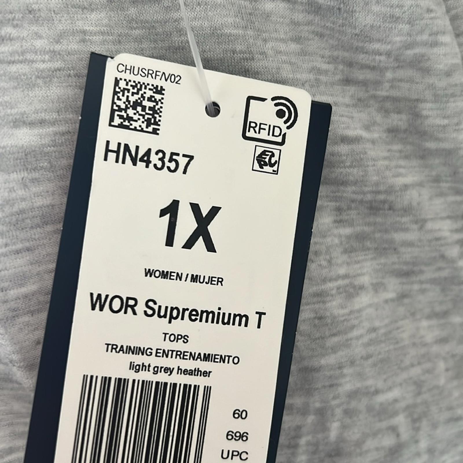 Reebok Performance Plus Workout Ready Supremium Tank Top, Size 1X Lt Grey NWT