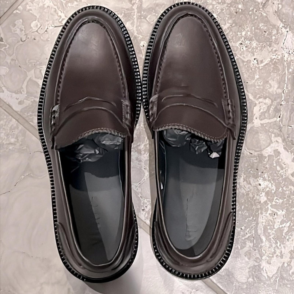 Vinny’s Townee Penny Loafers in Brown, Men's Size 40 New in Box