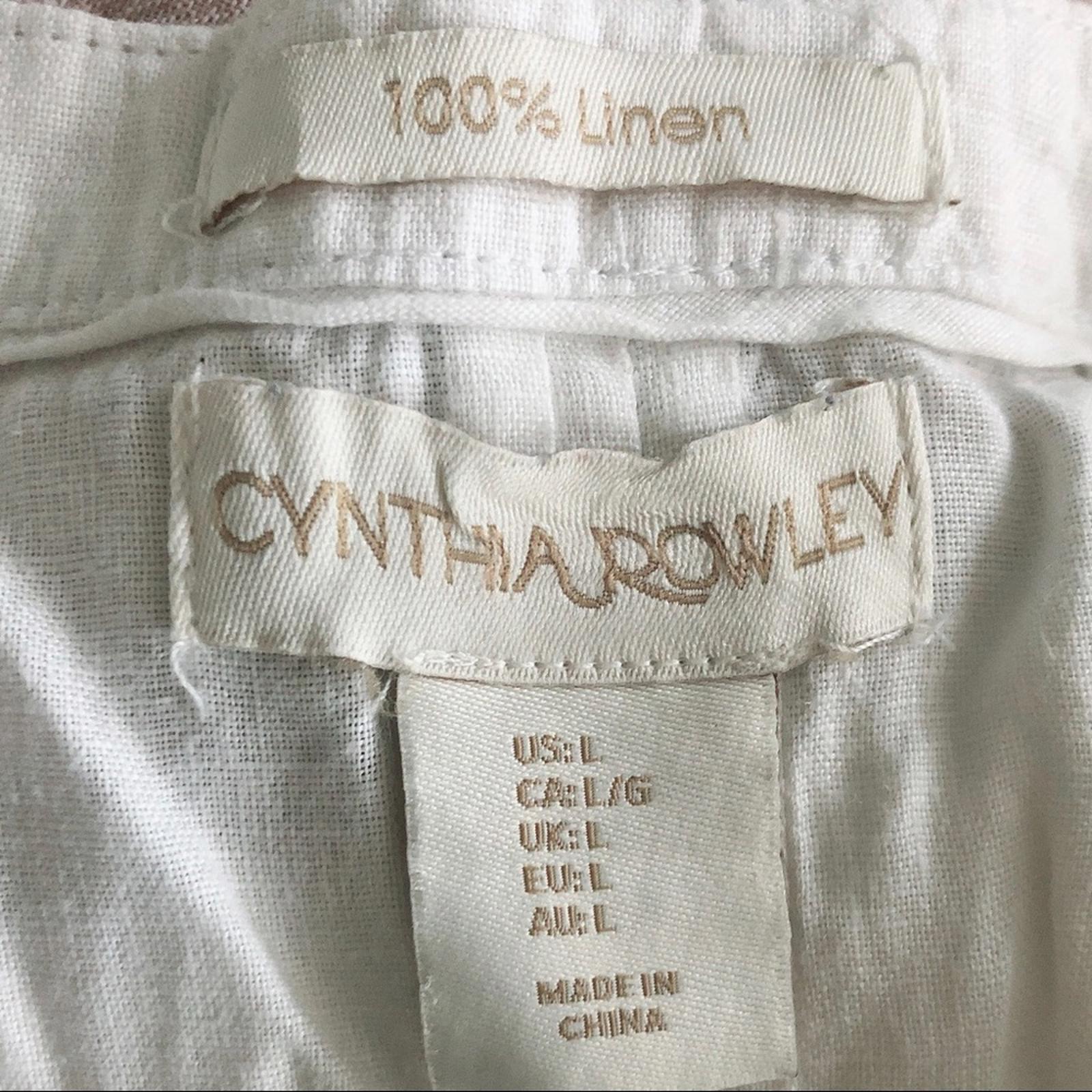 Anthropologie’s Cynthia Rowley Linen Shirt Tunic in White, Size L