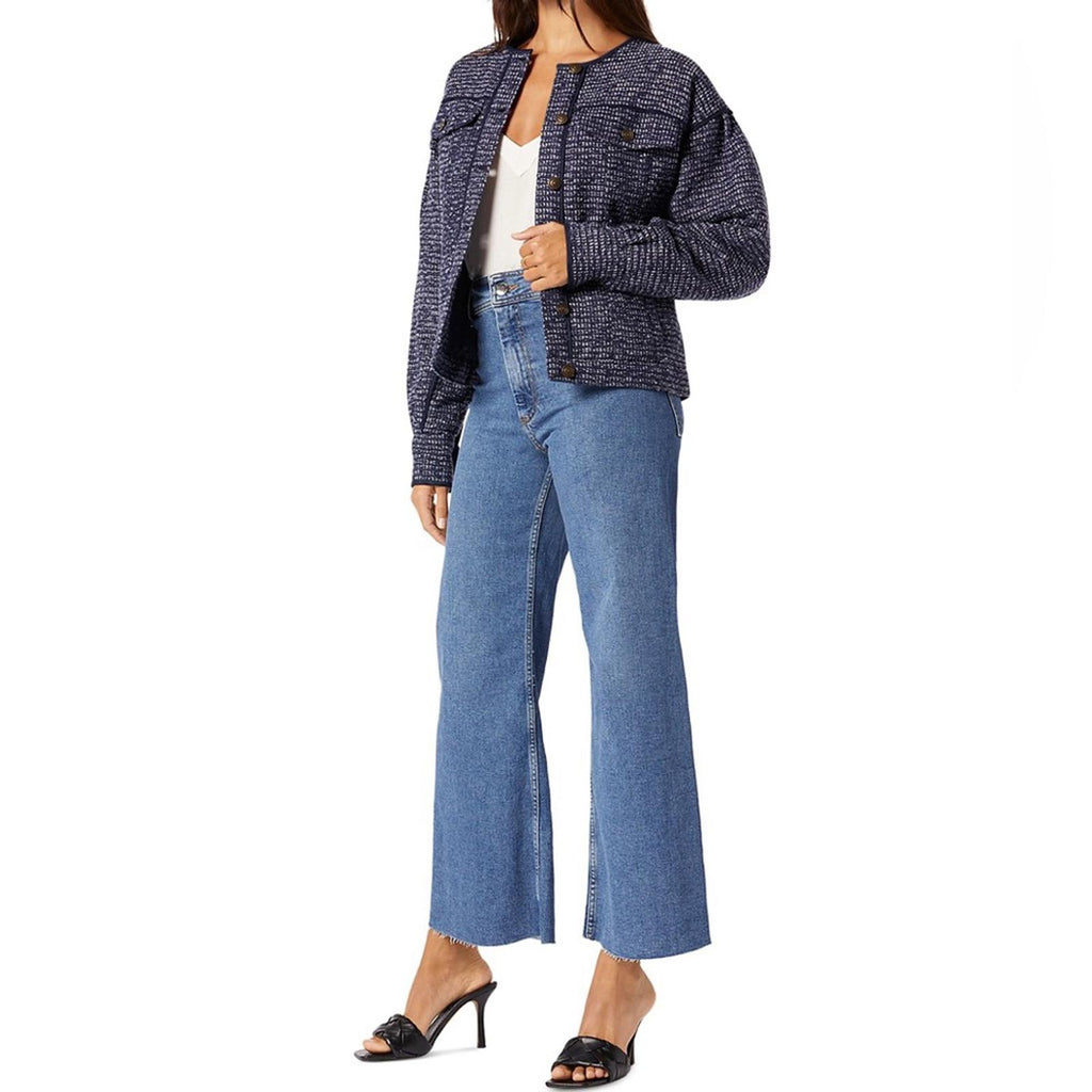 NEW Joie Malet Jacket in Midnight Navy Multi, Size 0 New w/Tag Retail $378