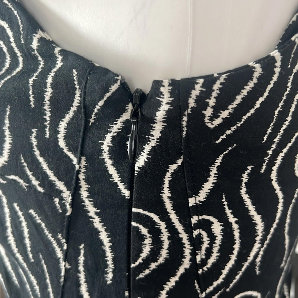 Opening Ceremony Fit & Flare Mini Dress in Black/White Size 4 New w/Tag $475
