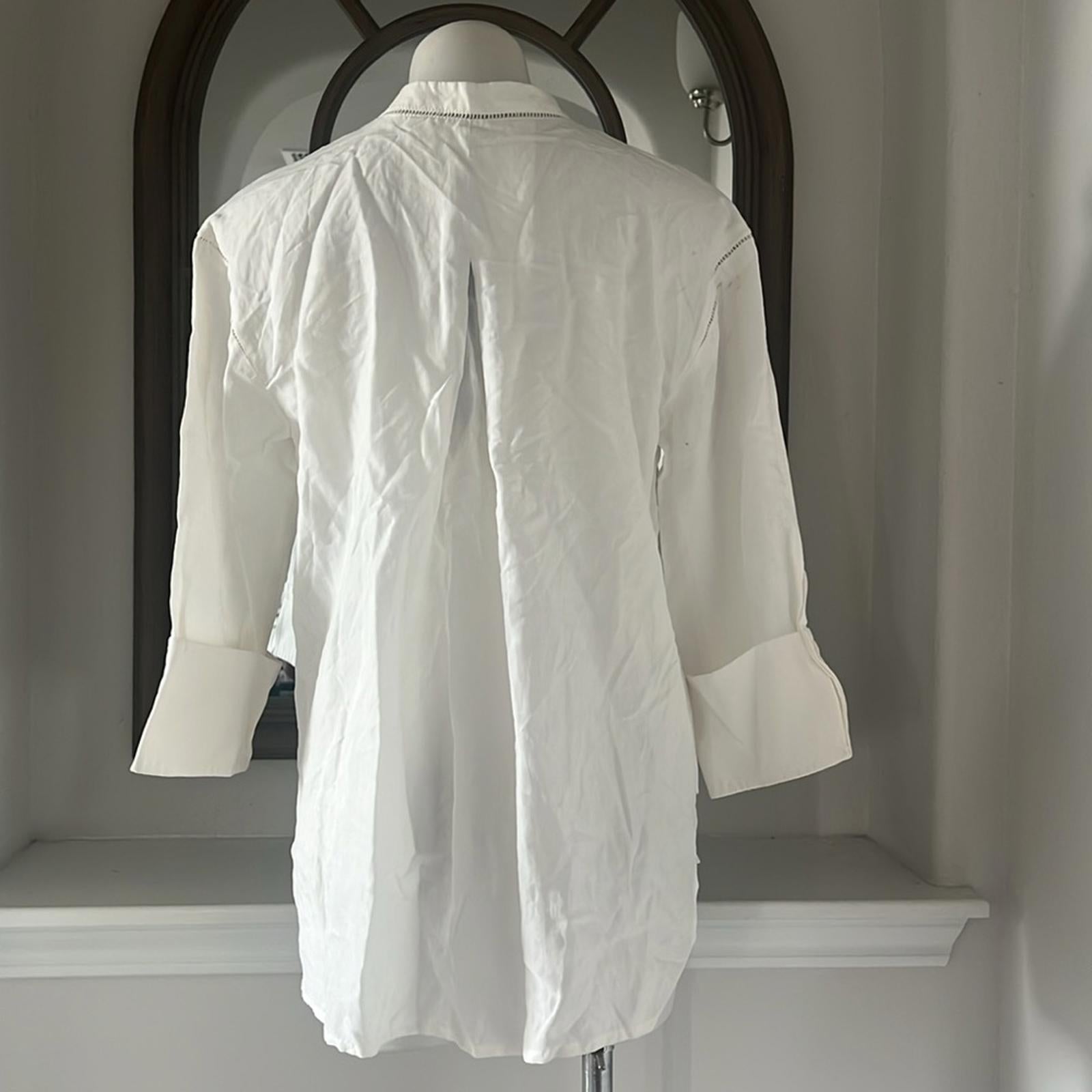 Kobi Halperin Marion Blouse in White, Size S NEW w/Tag $298