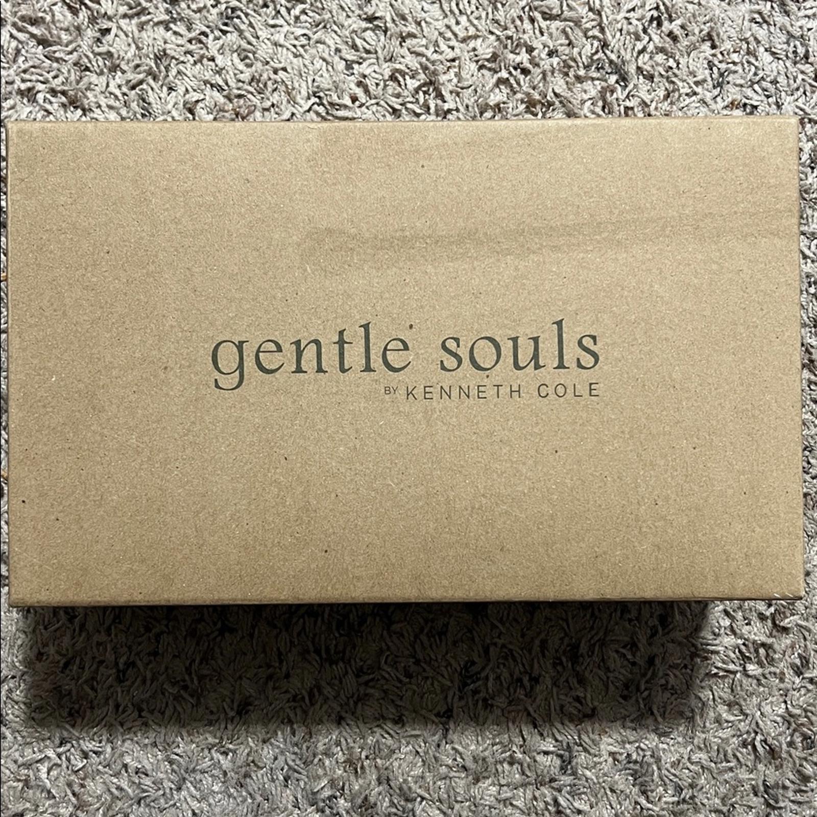 Gentle Souls Morgan Smoking Slipper Loafers, Pewter Leather, Size 9
