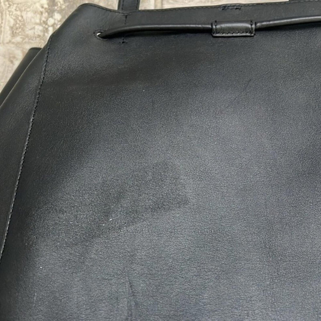 NEW Lauren Ralph Lauren Andie Large Leather Drawstring Tote in Black New w/o Tag