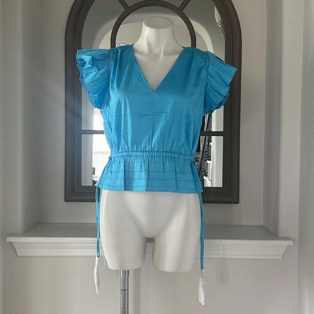 Alden Adair BLUE Marina Tank in Ocean, Size S New w/Tag in Packaging