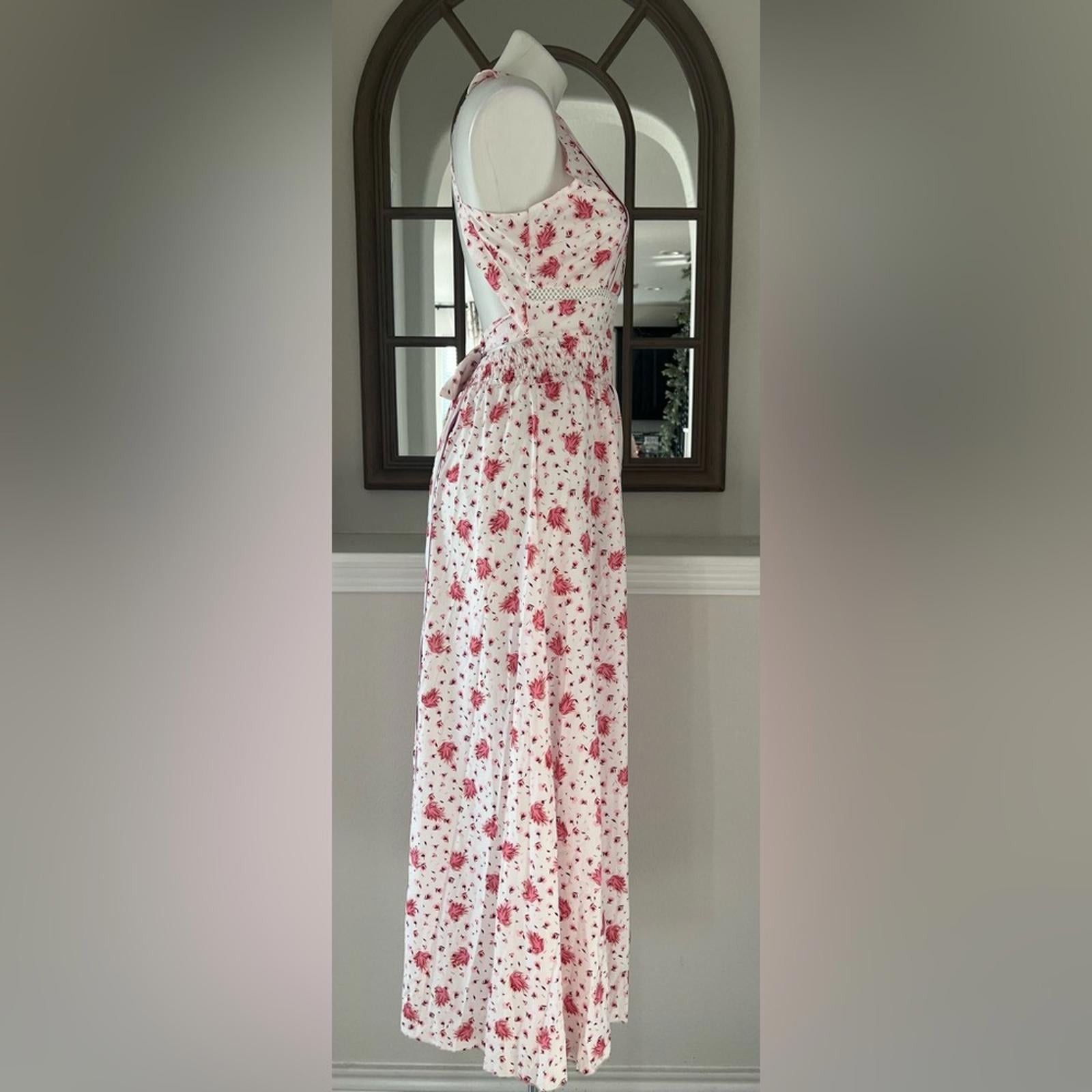 To My Lovers Sleeveless Backless Maxi Halter Dress in Pink, Size S NWT $210