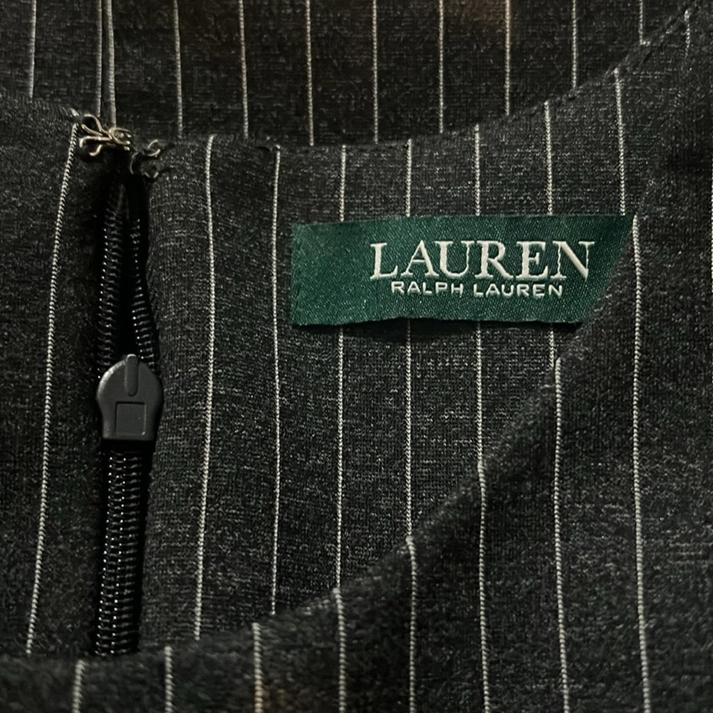 Lauren Ralph Lauren Striped Peplum Top Size XL EXCELLENT!