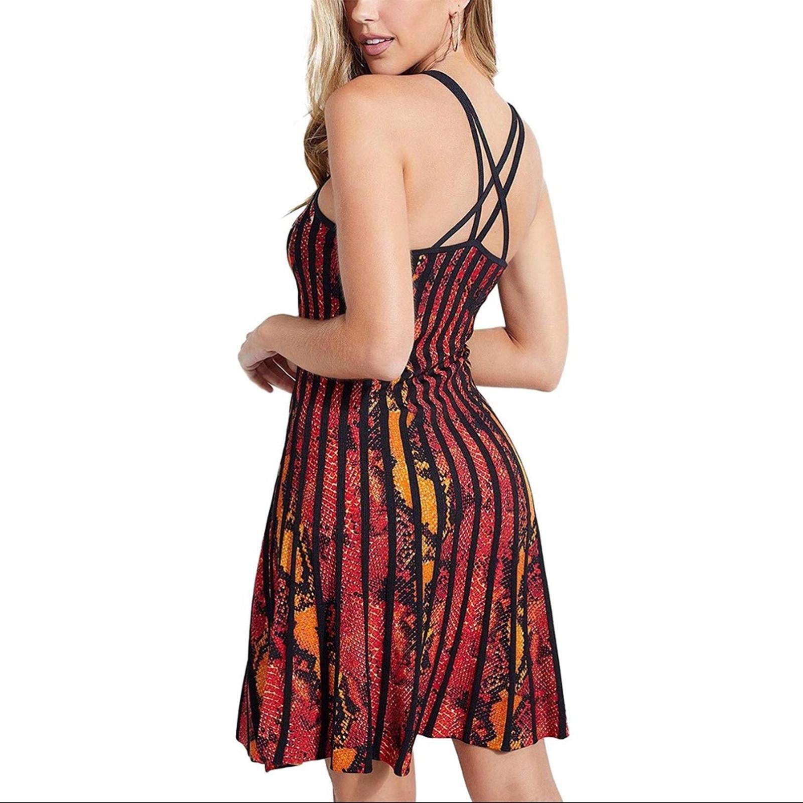 Guess Dolcie Pleated Viper Dress, Size M, New w/Tag