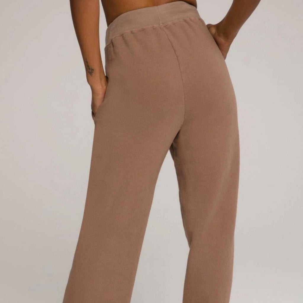 Good American Wide Leg Sweatpants in Putty, Size 0/XS New w/Tag