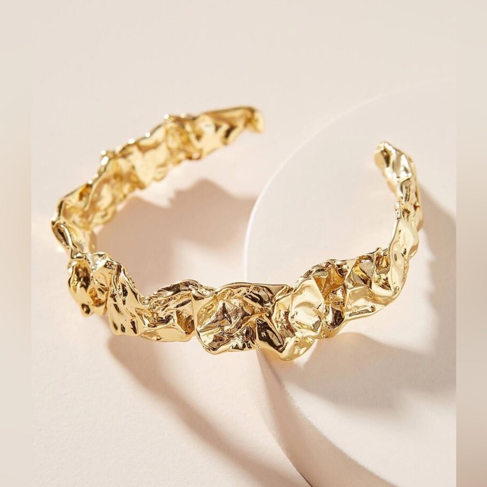 Amber Sceats x Revolve Emery Bracelet 24K Gold-plated, NEW w/Pouch