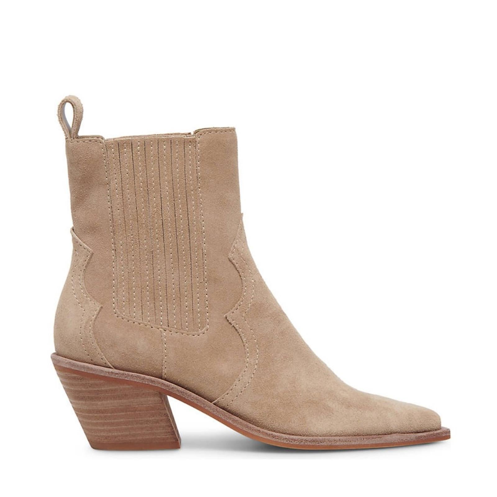 Dolce Vita Senna Bootie in Almond Suede, Size 11 NEW in Box