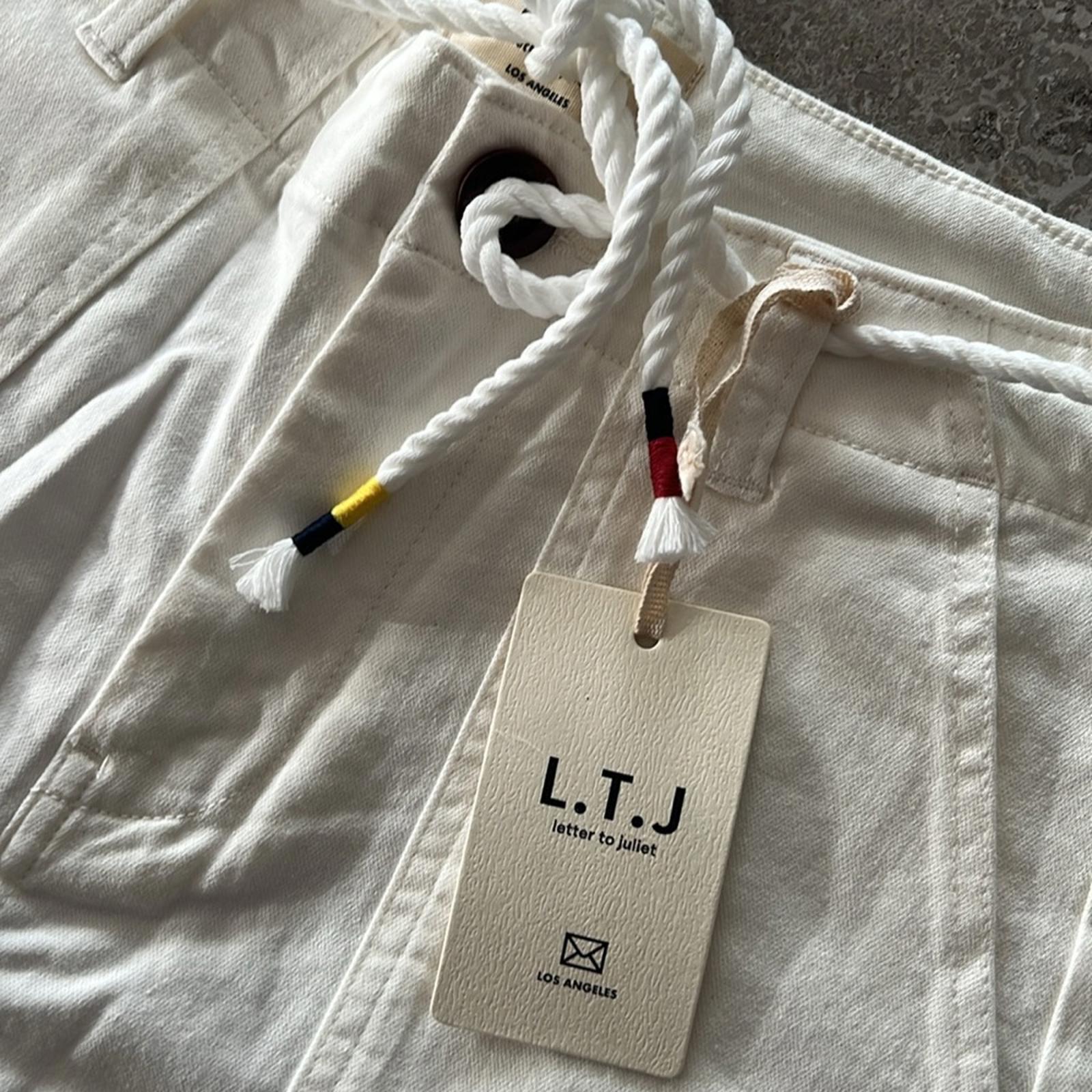 L.T.J Letter to Juliet Belted White Shorts, Size S New w/Tag