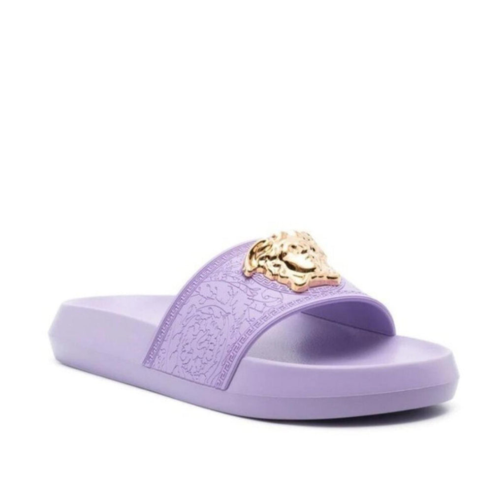 Versace Medusa Slide Sandals in Purple, Size EU36 New in Box