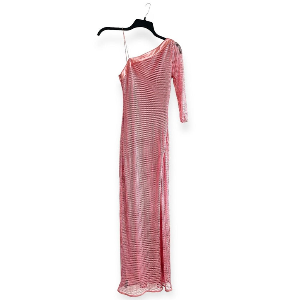Alice + Olivia Michele Mesh Cutout Gown in Rose, Size 0 New w/Tag Retail $995