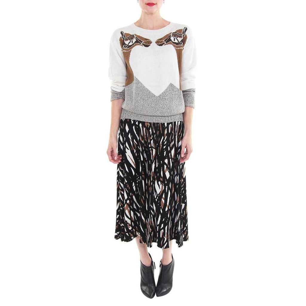 Mara Hoffmann Pullover in Oatmeal Crewneck Sweater Size S Retail $336 (SOLD OUT)