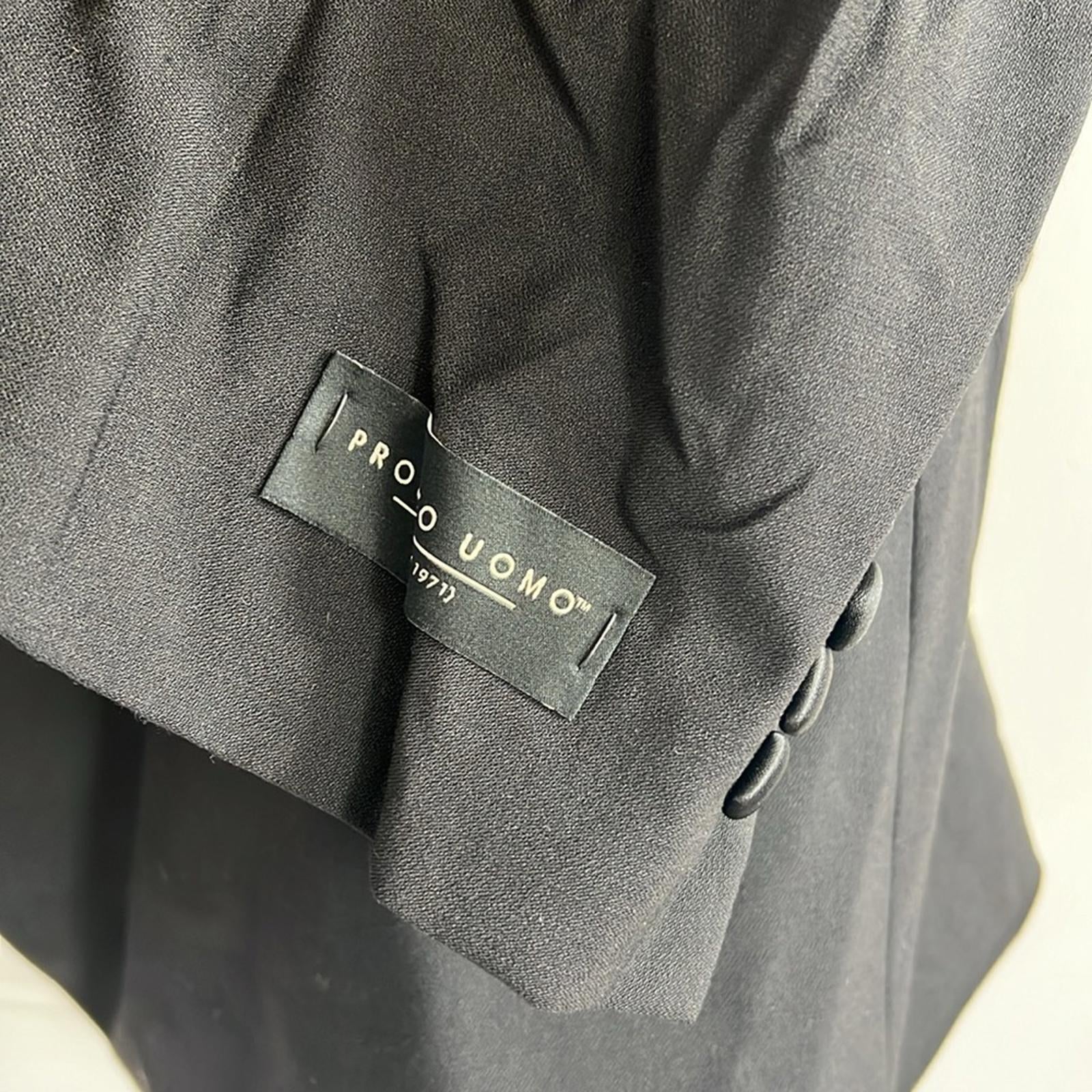 Pronto Uomo Wool Blend Blazer, Black Size 58R /53W New with Tag Retail $279.99