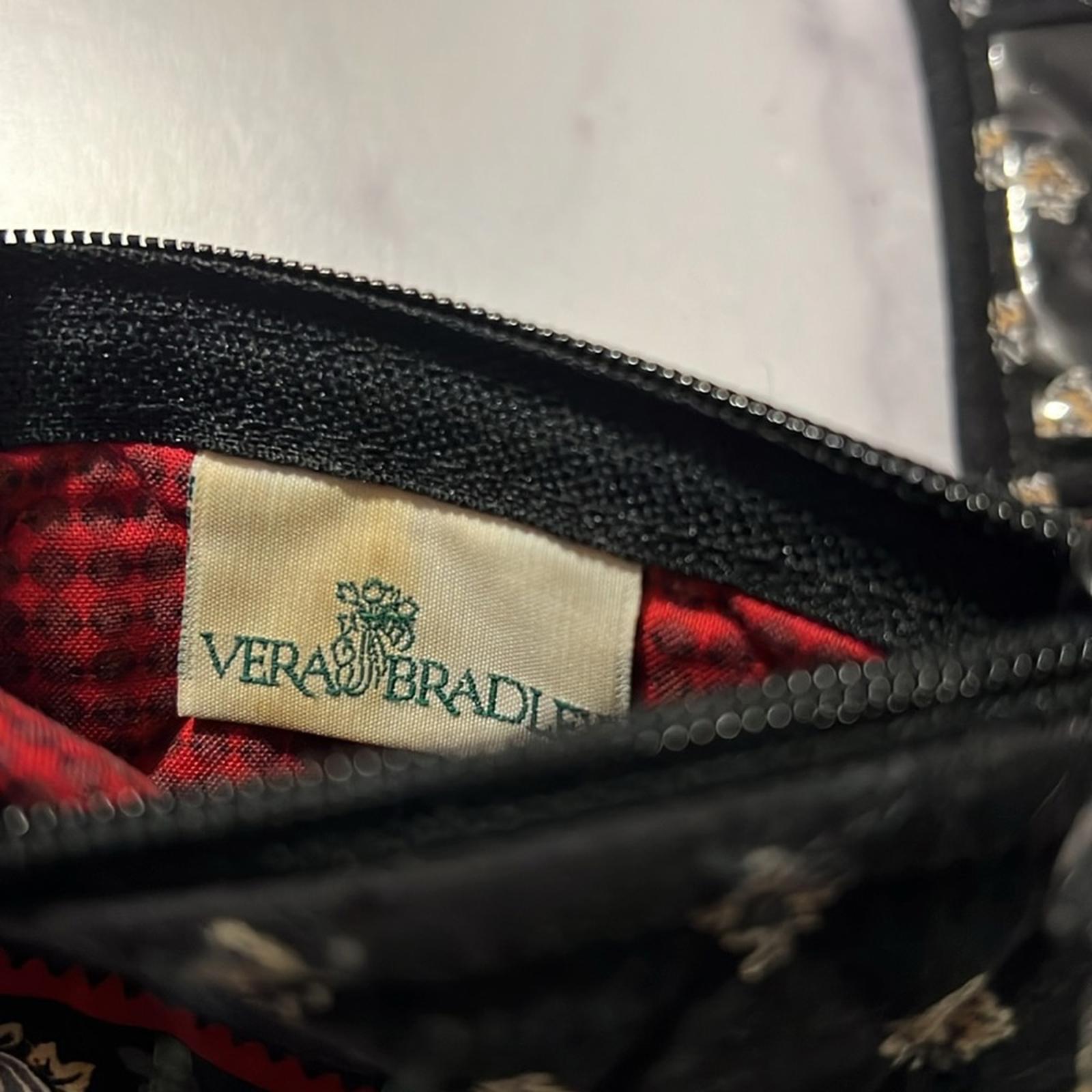Vera Bradley 2-Piece Wallet, Black & Red