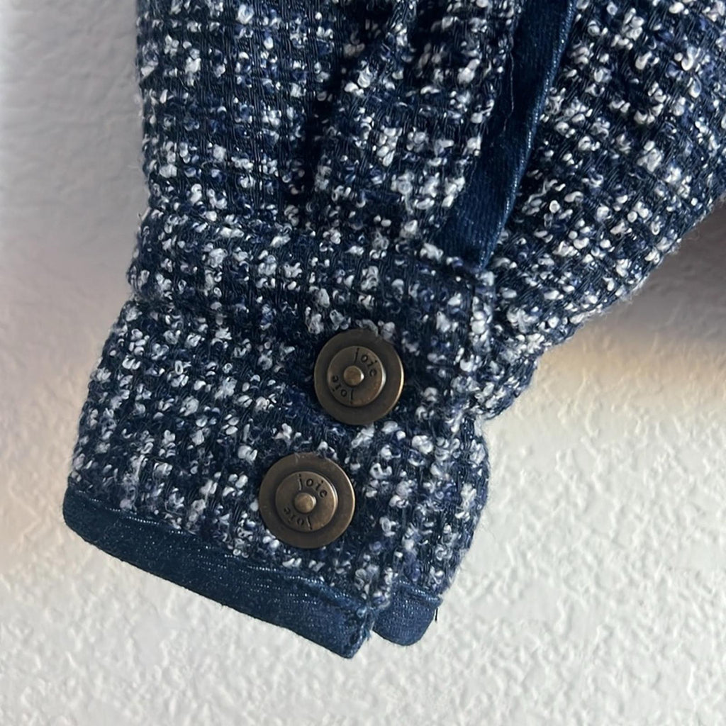 NEW Joie Malet Jacket in Midnight Navy Multi, Size 0 New w/Tag Retail $378