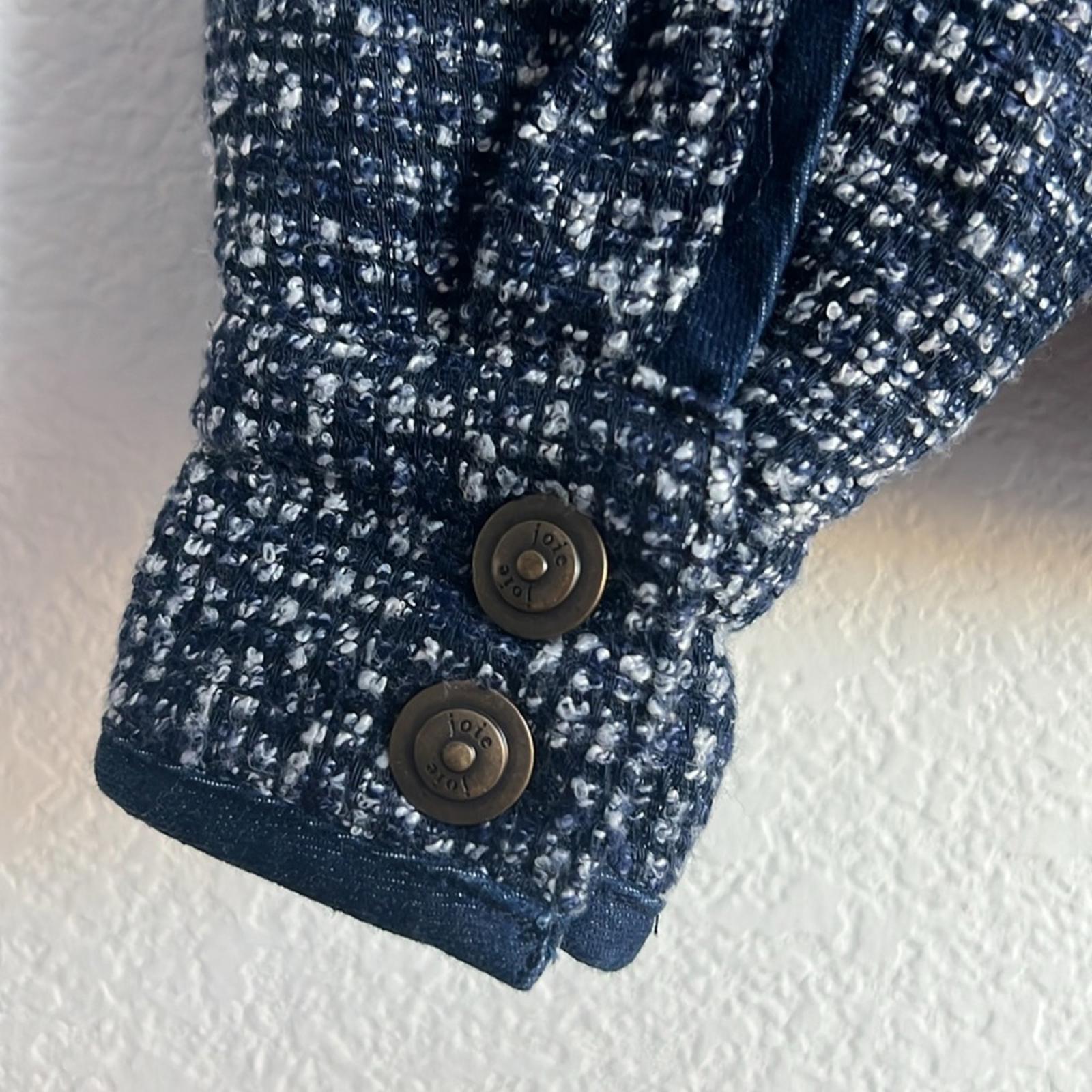 NEW Joie Malet Jacket in Midnight Navy Multi, Size 0 New w/Tag Retail $378