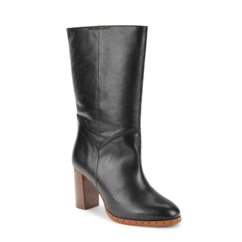All Saints Mille Block Heel Boots in Black, Size EU 37 | US 7 New w/o Box