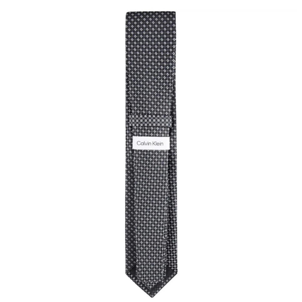 Calvin Klein Men's Square Medallion Tie in Black, One Size, NWT
