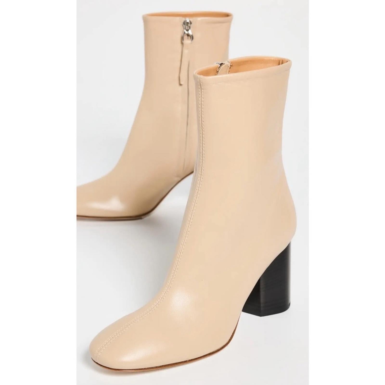 AEYDE Alena Nappa Leather Latte Boots, NEW, EU Size 40